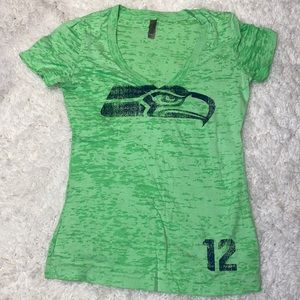 NFL Seahawks T-Shirt V neck L size